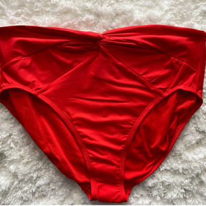 Time and Tru Red Knotted Bikini Bottom - NEW